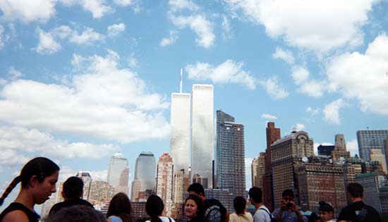 Fra fergen til Liberty Island
